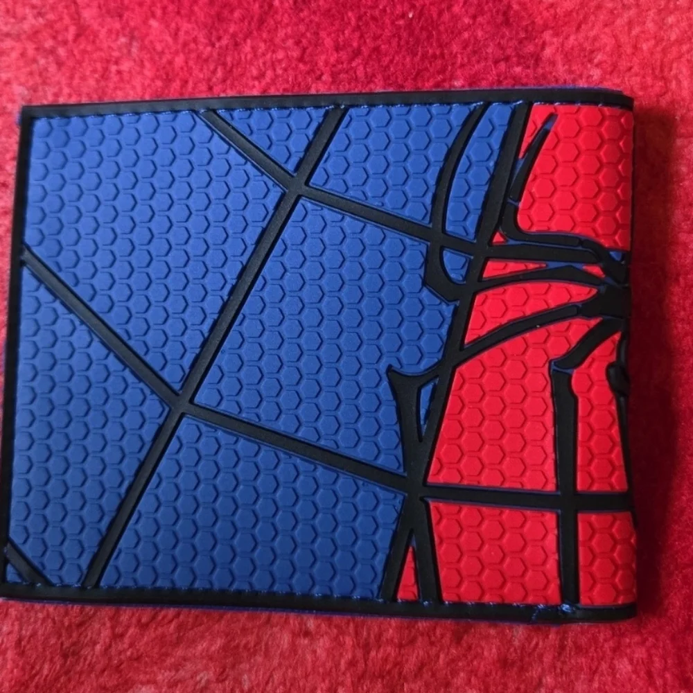 New Spiderman marvel comic anime manga leather wallet